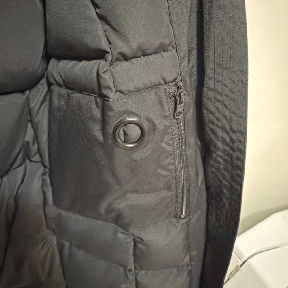 Black Women's Insulated Ski & Snow Jacket - Water-Resistant Winter Parka - Picture 5 of 8